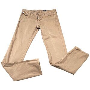 Adriano Goldschmied AG Jeans Womens 28R Beige The Stilt Cigarette Slim Y2K